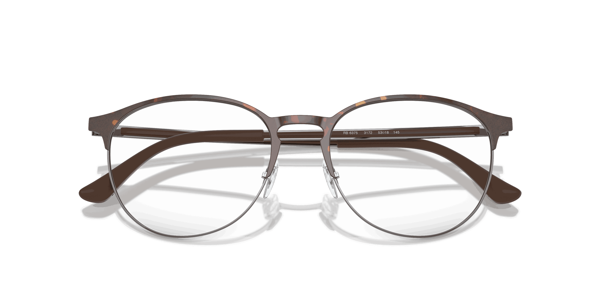 [Clear Lenses, Polished Havana On Gunmetal Frame]