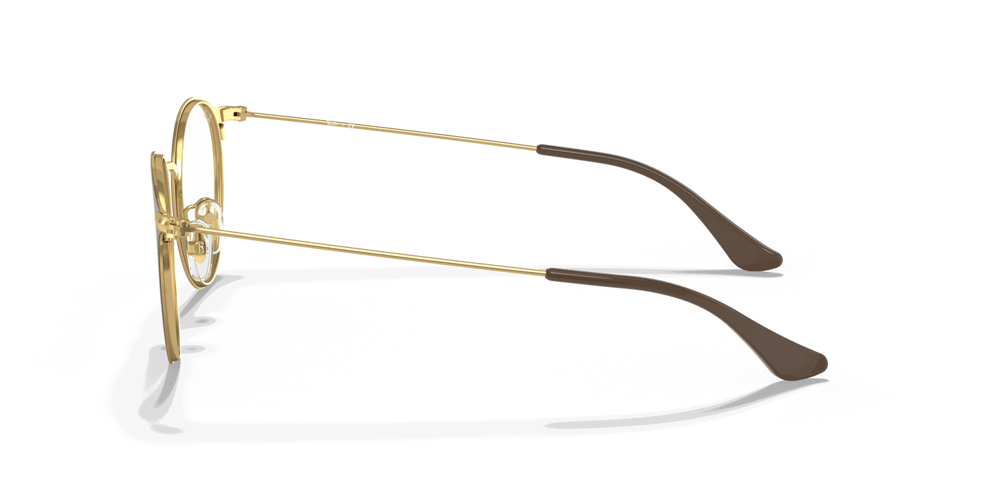 [Clear Lenses, Polished Brown On Gold Frame]