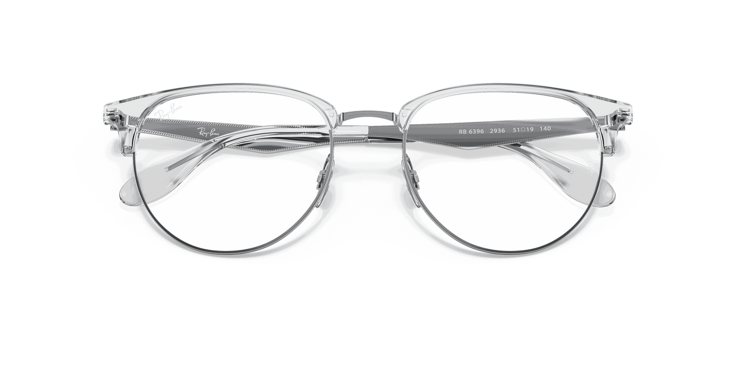 [Clear Lenses, Polished Silver Frame]