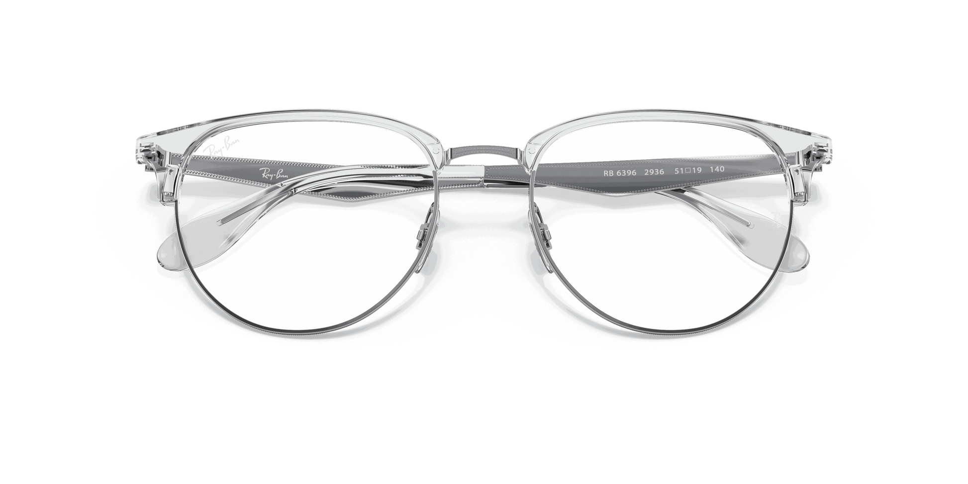 [Clear Lenses, Polished Silver Frame]