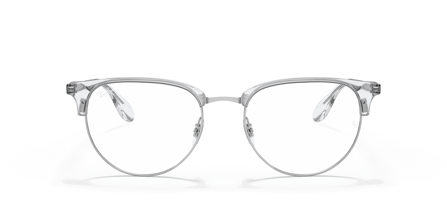 [Clear Lenses, Polished Silver Frame]