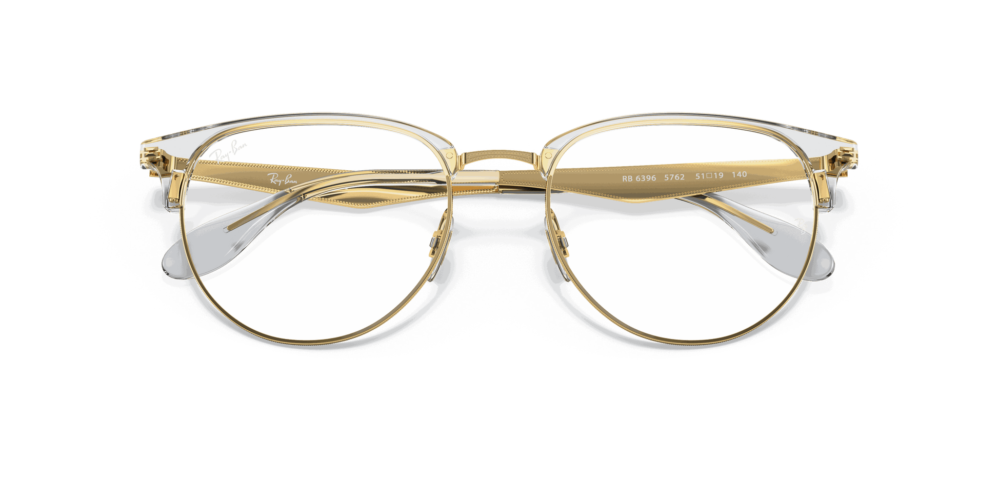 [Clear Lenses, Polished Arista Gold Frame]