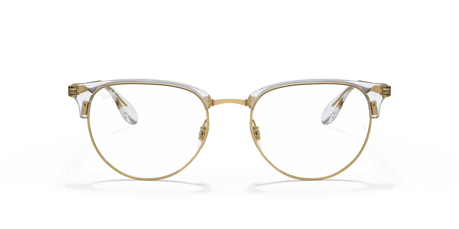 [Clear Lenses, Polished Arista Gold Frame]