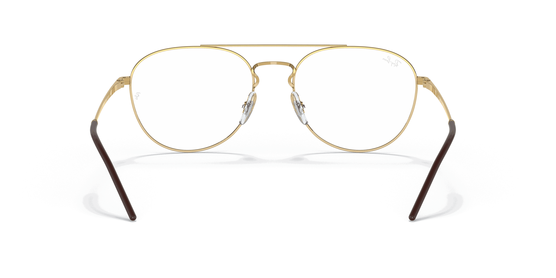[Clear Lenses, Polished Arista Gold Frame]
