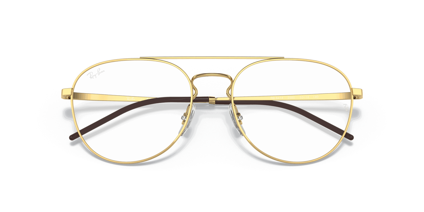 [Clear Lenses, Polished Arista Gold Frame]