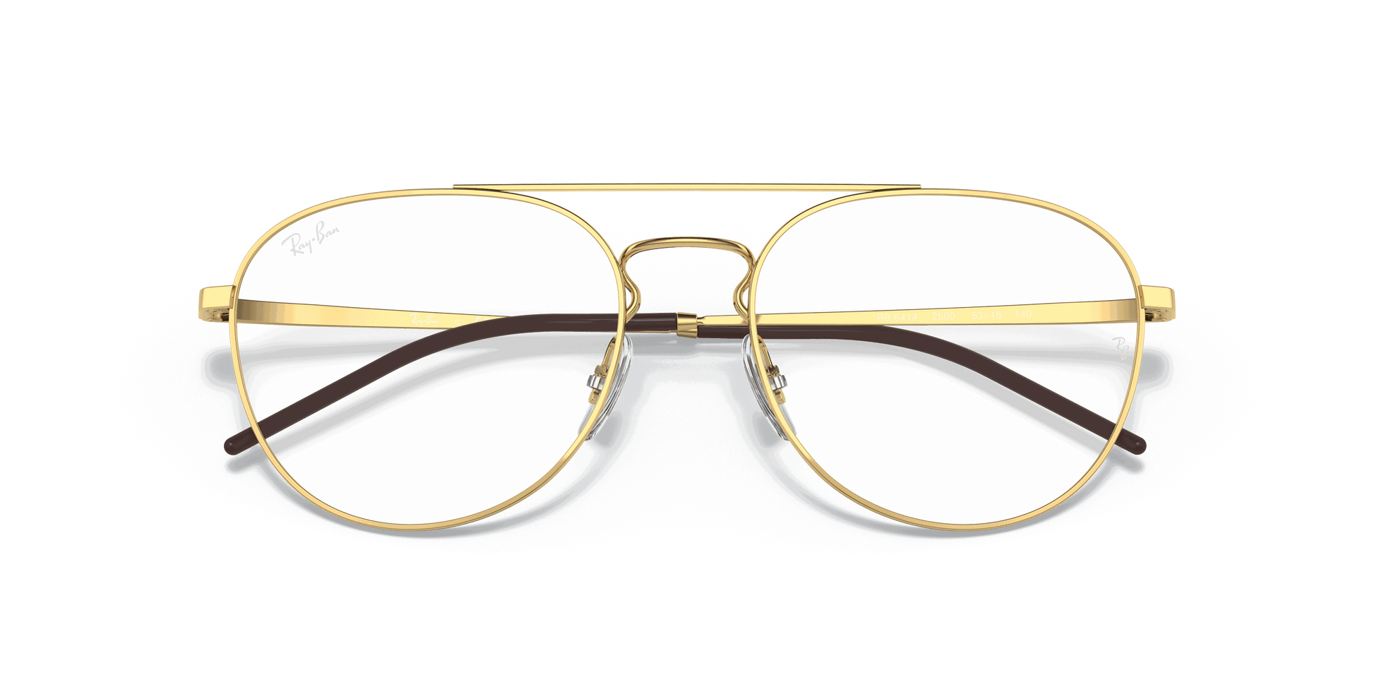 [Clear Lenses, Polished Arista Gold Frame]