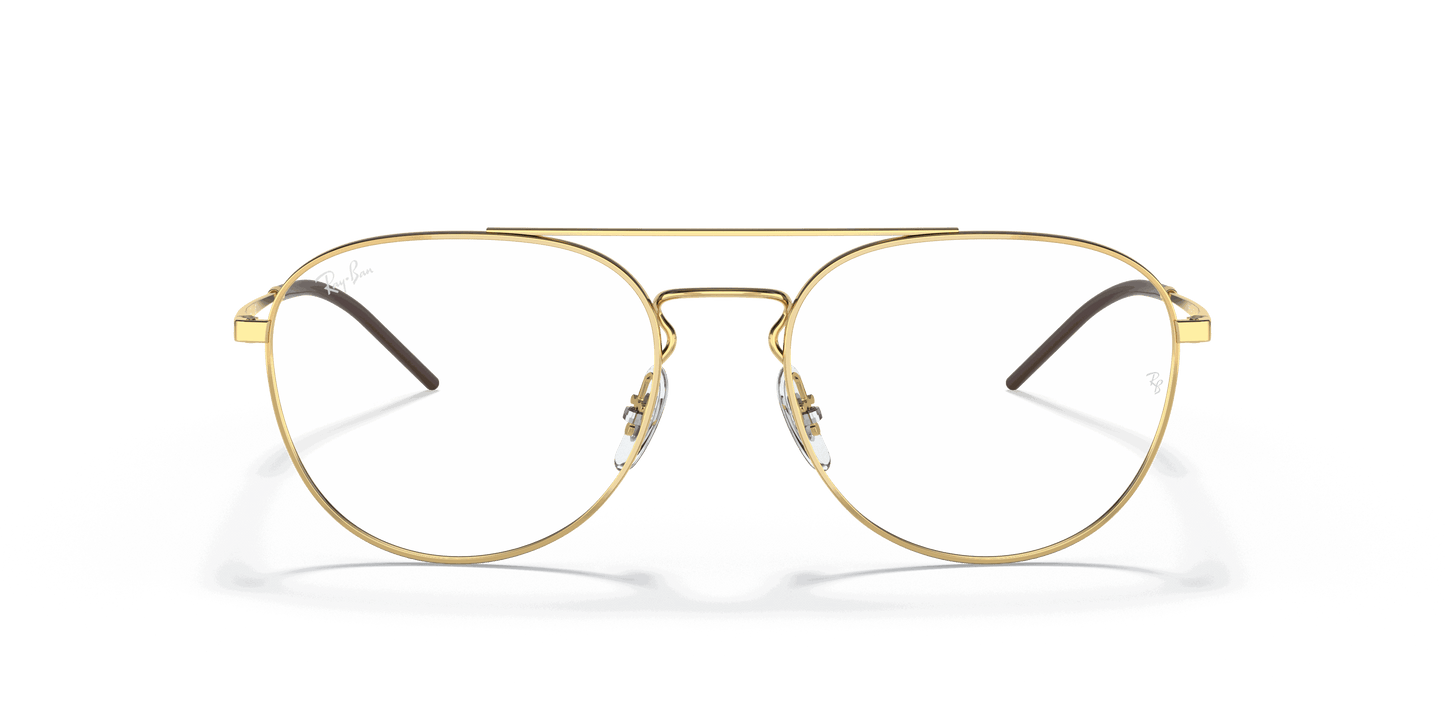 [Clear Lenses, Polished Arista Gold Frame]