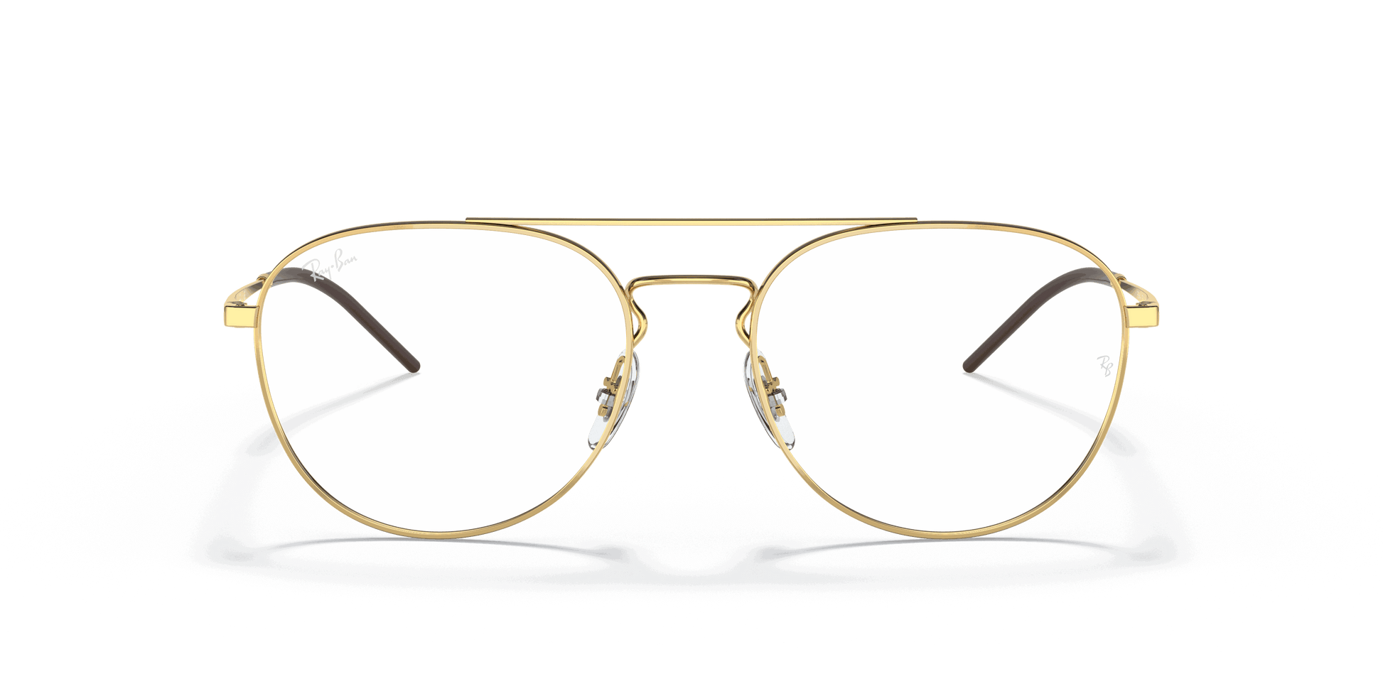 [Clear Lenses, Polished Arista Gold Frame]