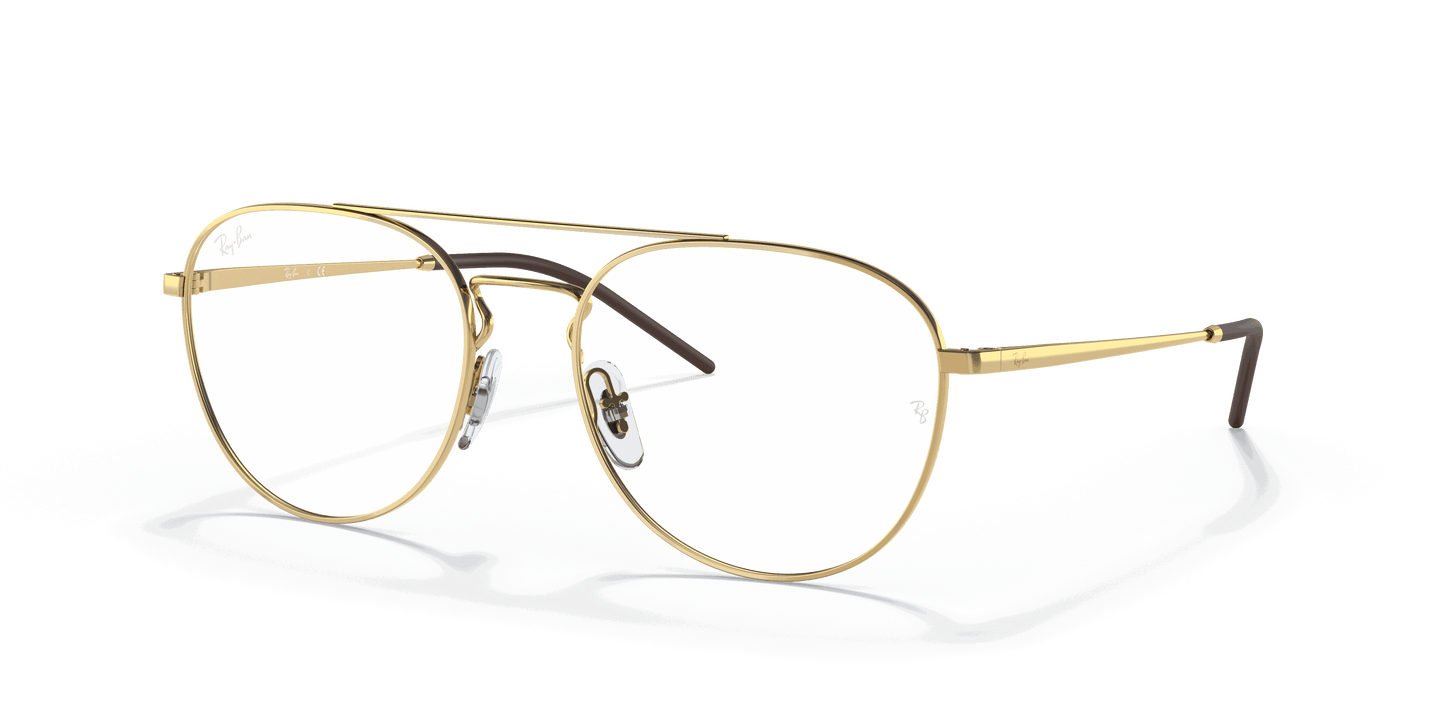 [Clear Lenses, Polished Arista Gold Frame]
