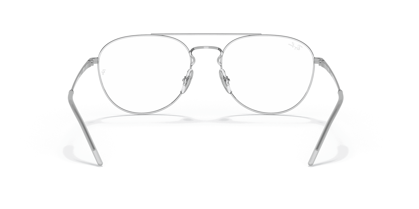 [Clear Lenses, Polished Black On Silver Frame]