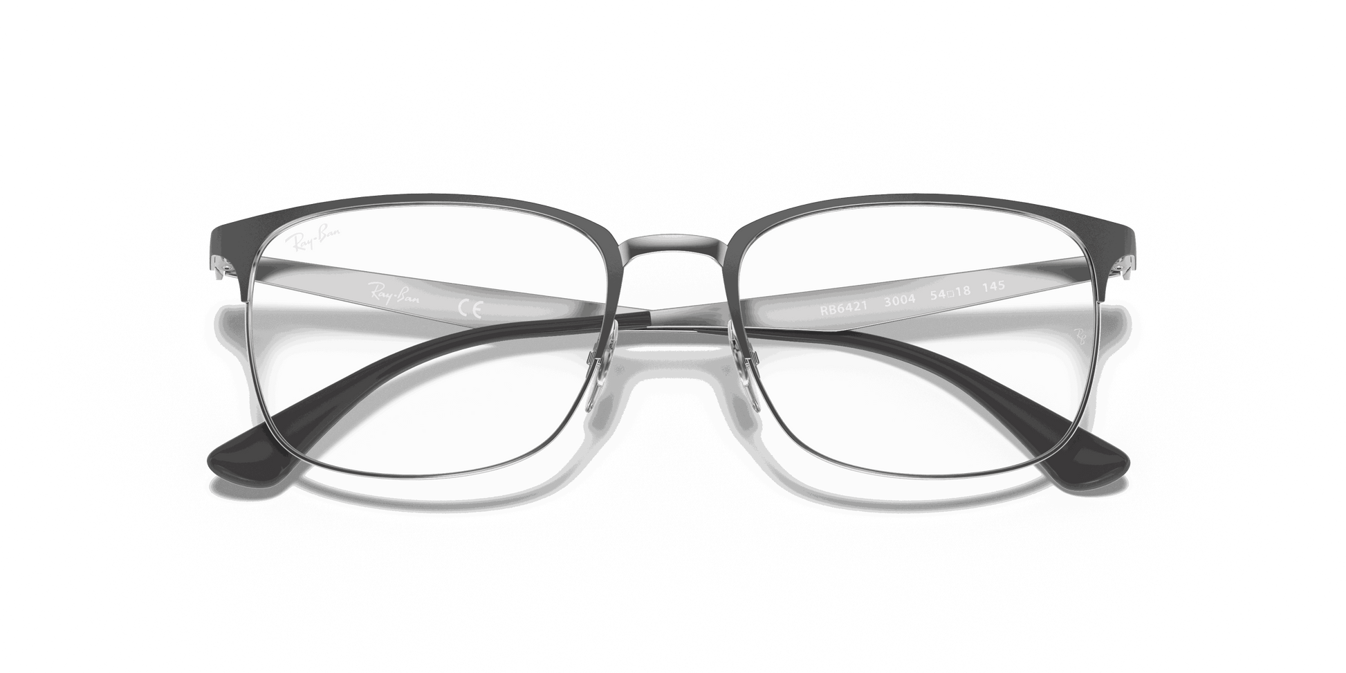 [Clear Lenses, Polished Grey On Silver Frame]