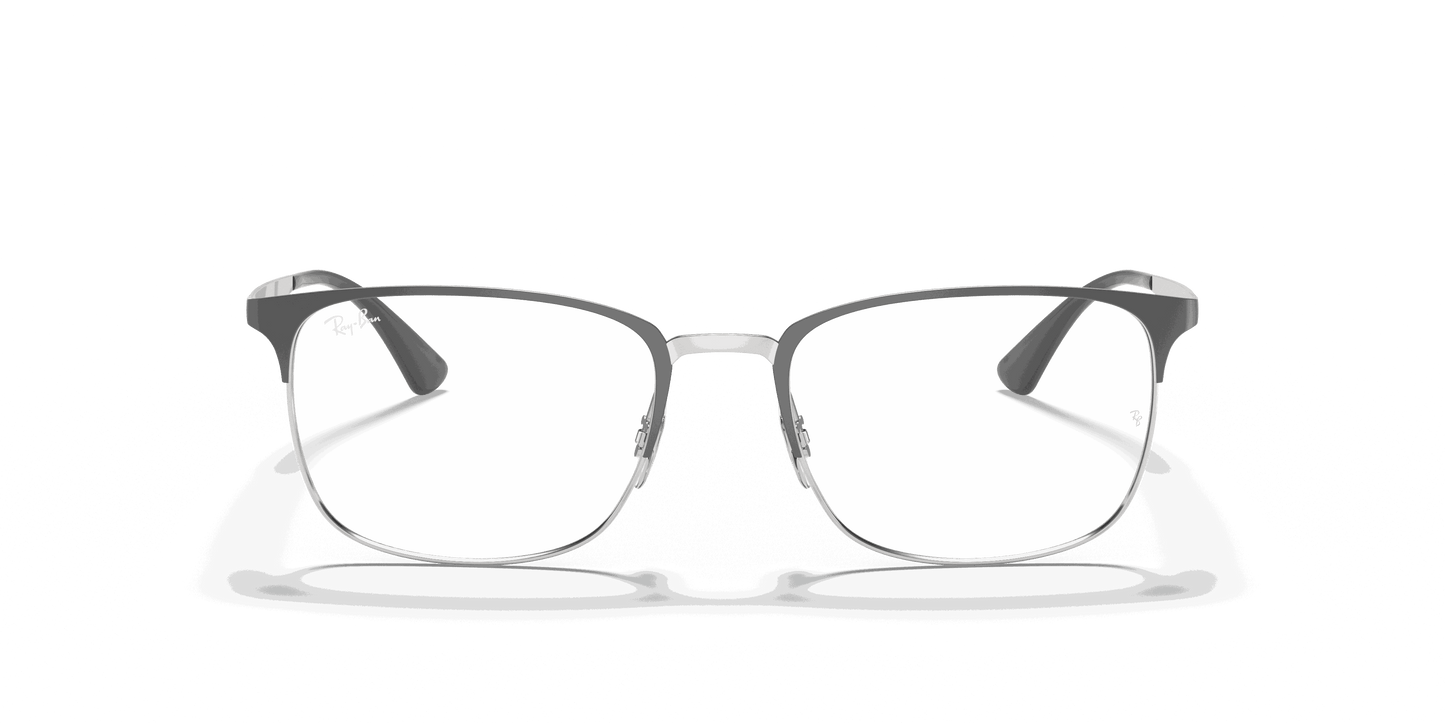 [Clear Lenses, Polished Grey On Silver Frame]