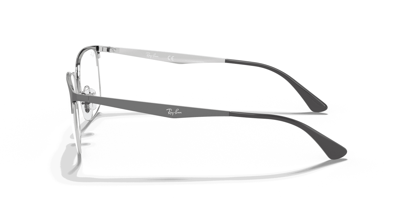 [Clear Lenses, Polished Grey On Silver Frame]