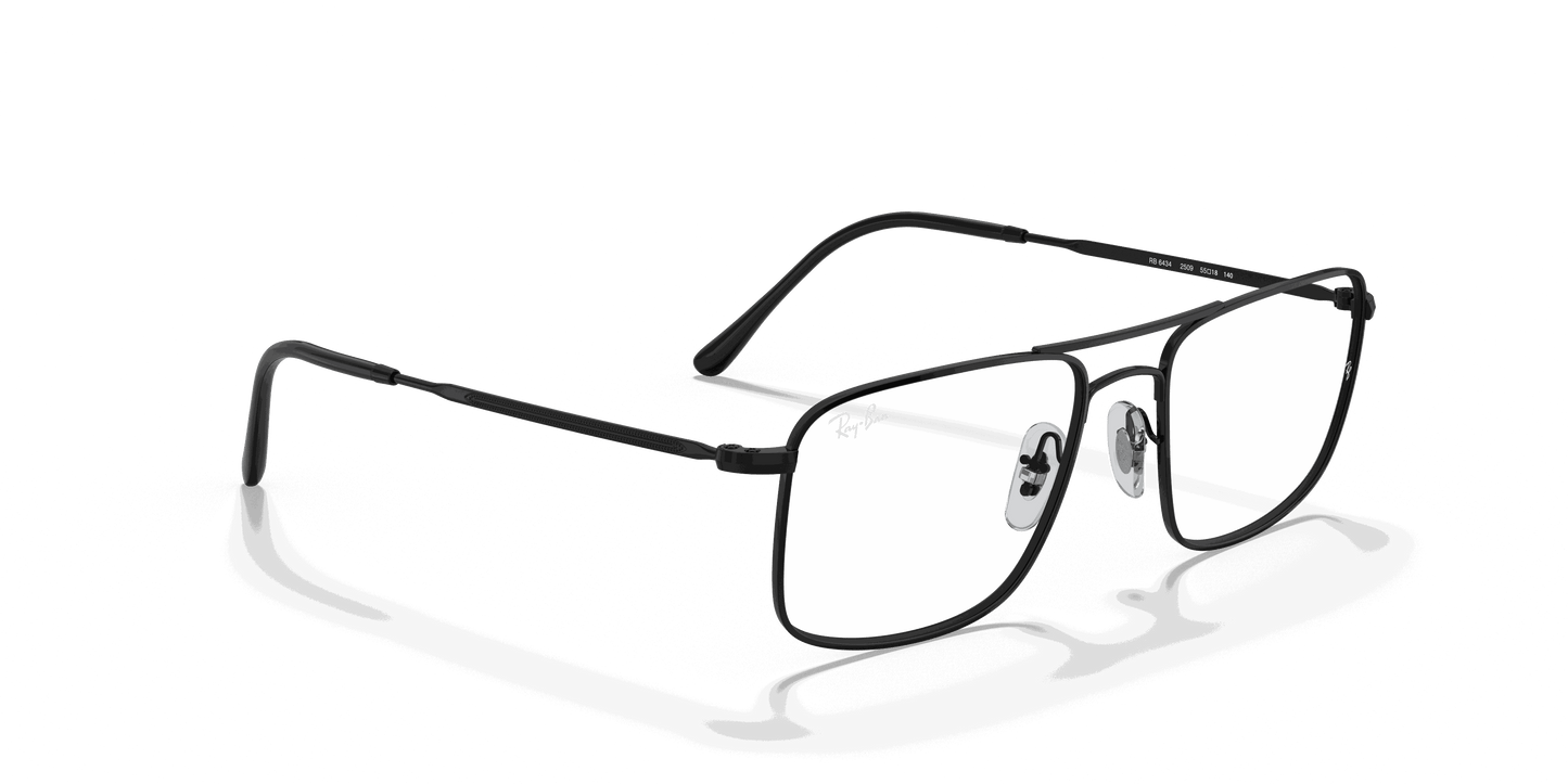 [Clear Lenses, Polished Black Frame]