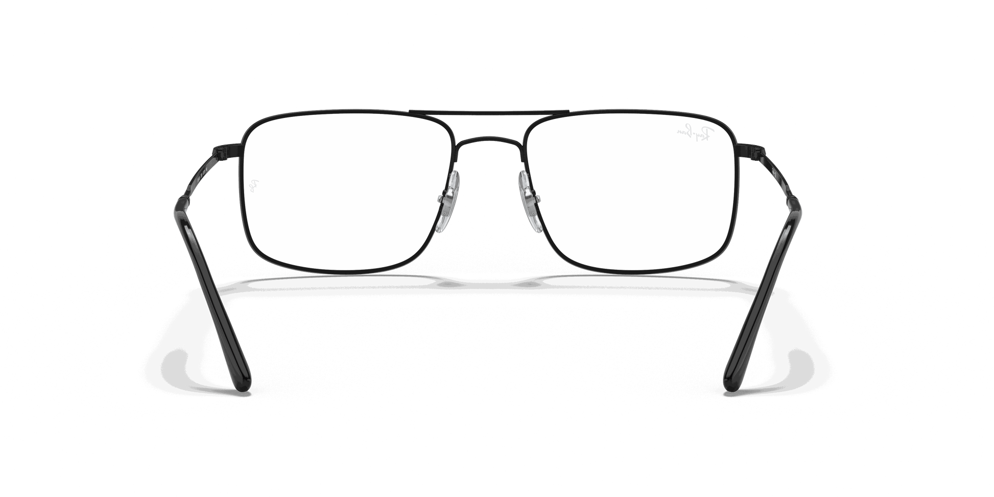 [Clear Lenses, Polished Black Frame]