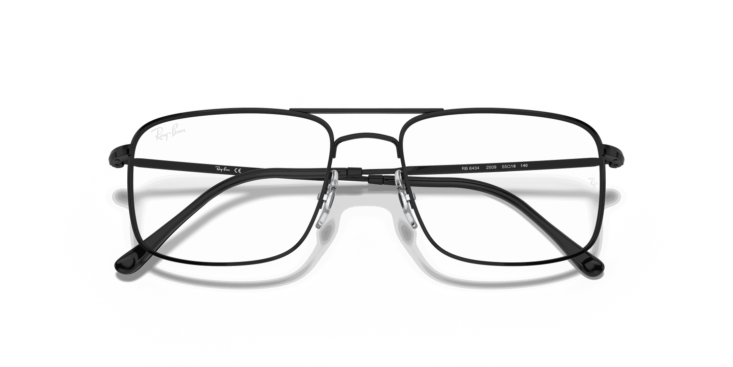 [Clear Lenses, Polished Black Frame]
