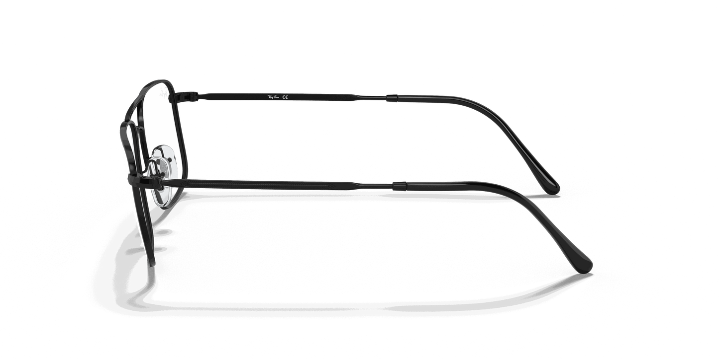 [Clear Lenses, Polished Black Frame]