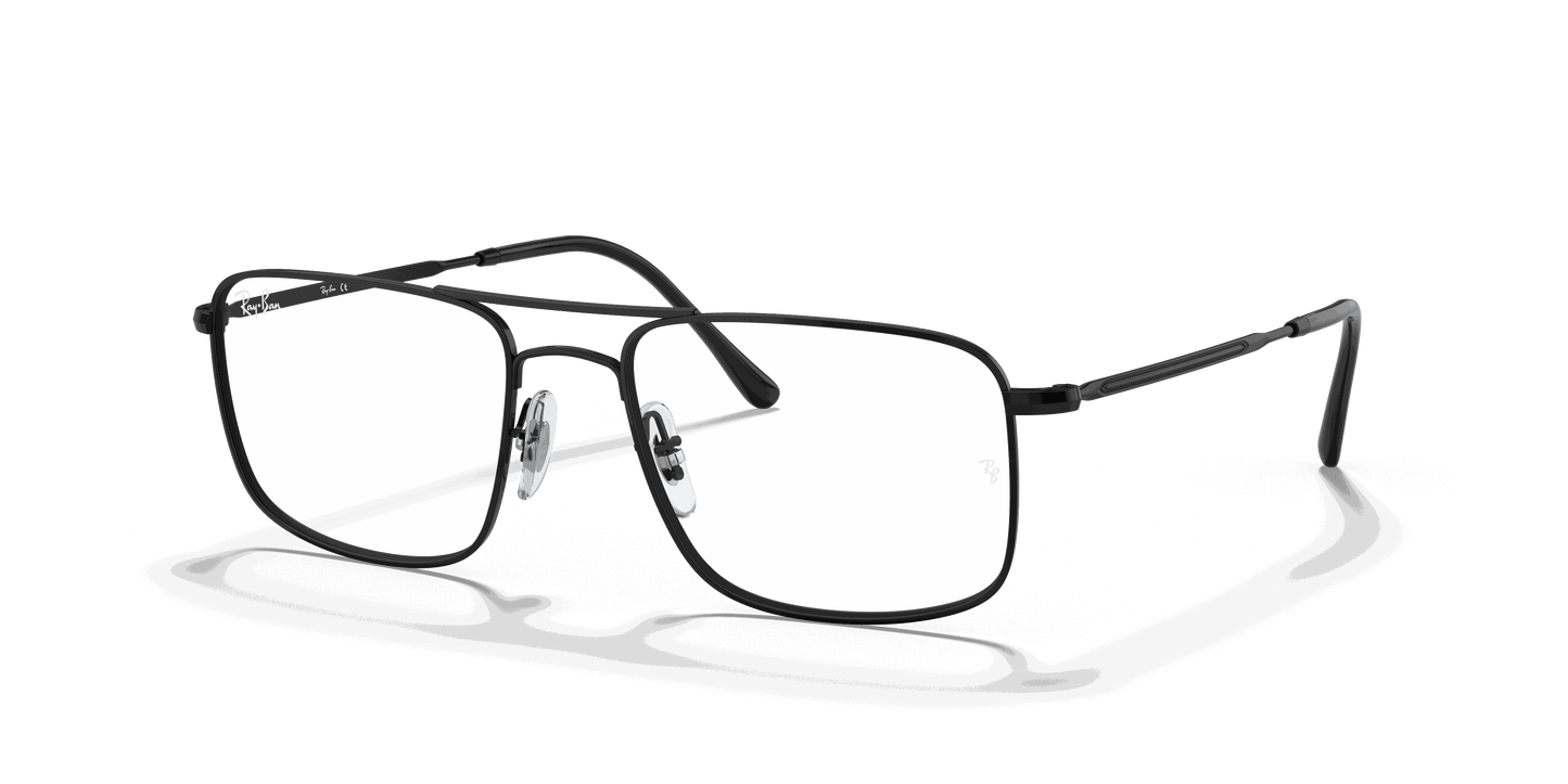 [Clear Lenses, Polished Black Frame]