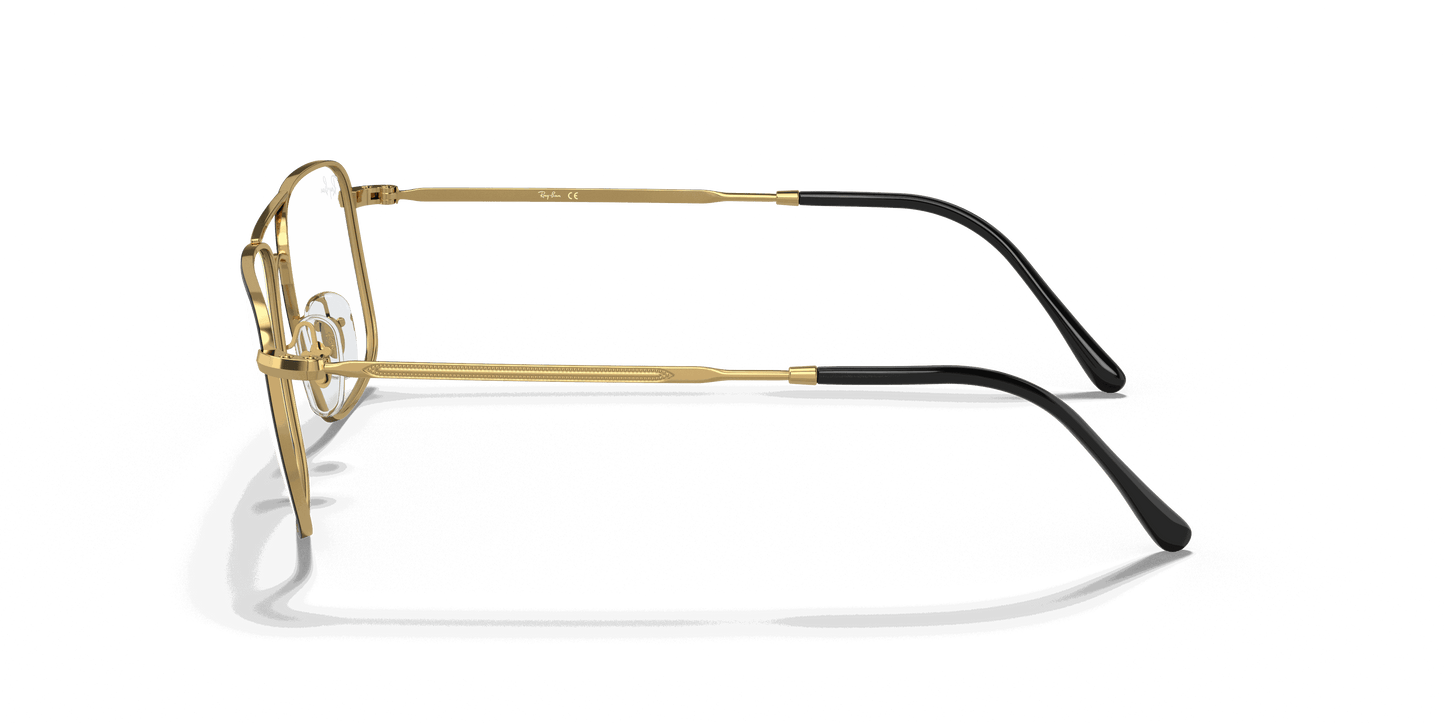 [Clear Lenses, Polished Black On Gold Frame]