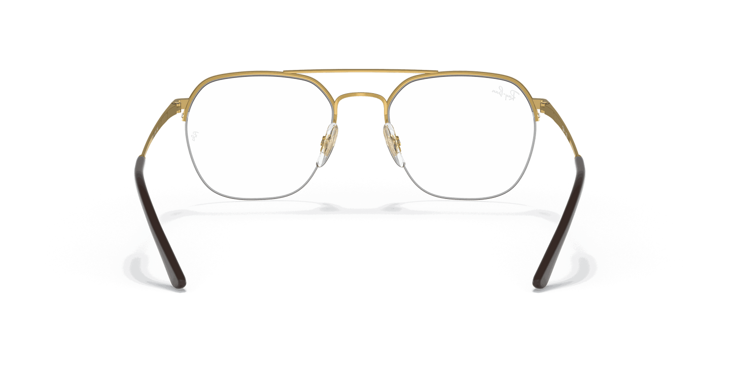 [Clear Lenses, Polished Arista Gold Frame]