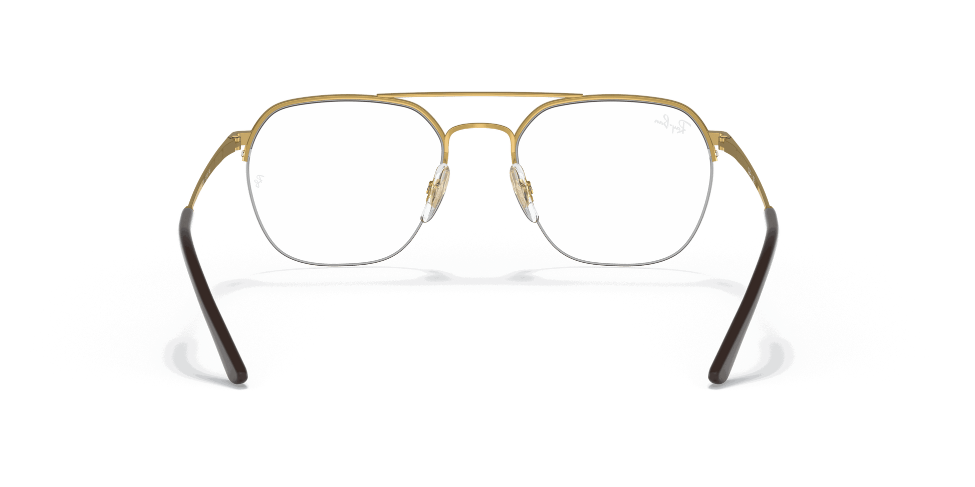 [Clear Lenses, Polished Arista Gold Frame]