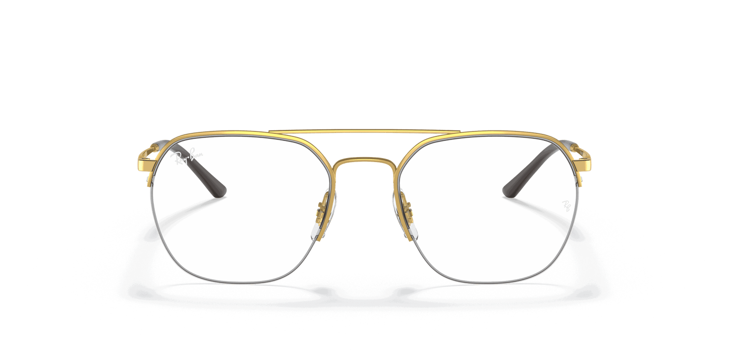 [Clear Lenses, Polished Arista Gold Frame]