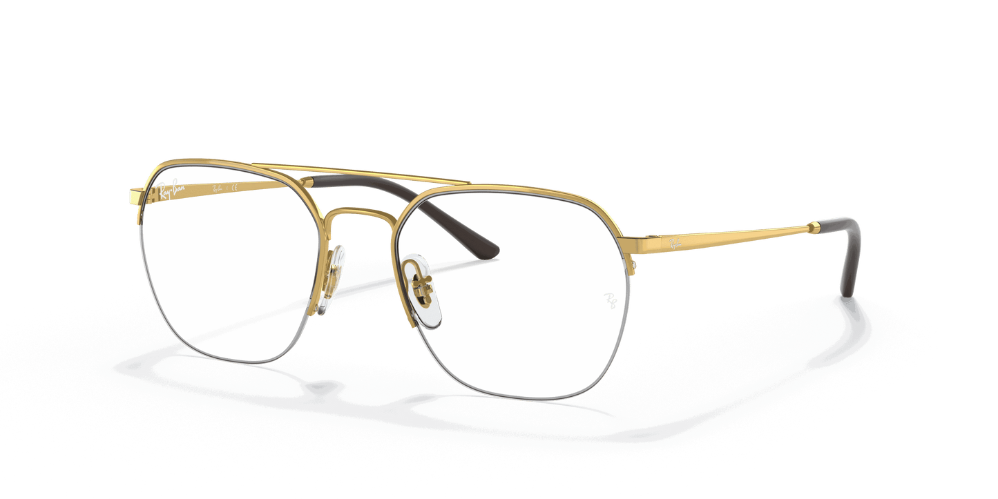 [Clear Lenses, Polished Arista Gold Frame]