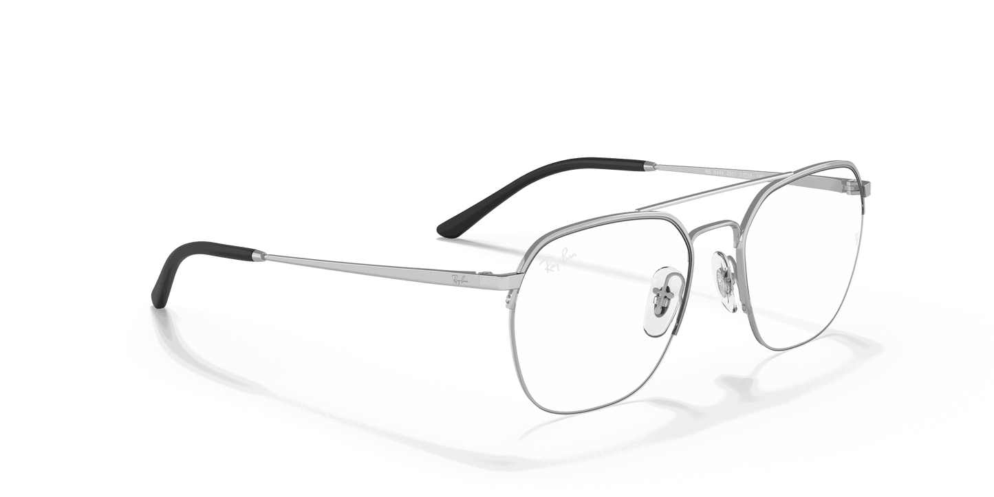 [Clear Lenses, Polished Silver Frame]