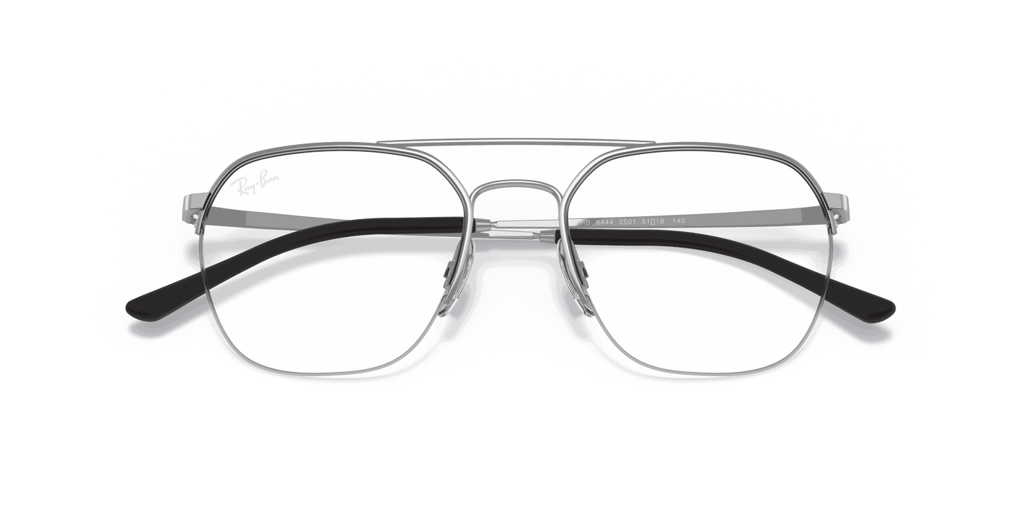[Clear Lenses, Polished Silver Frame]