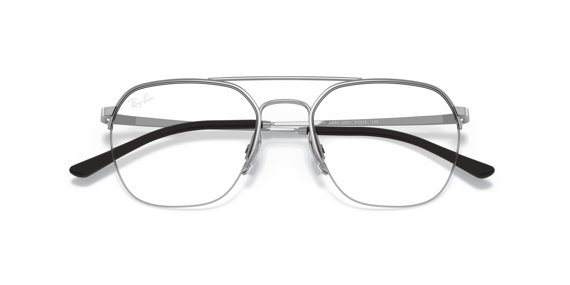 [Clear Lenses, Polished Silver Frame]