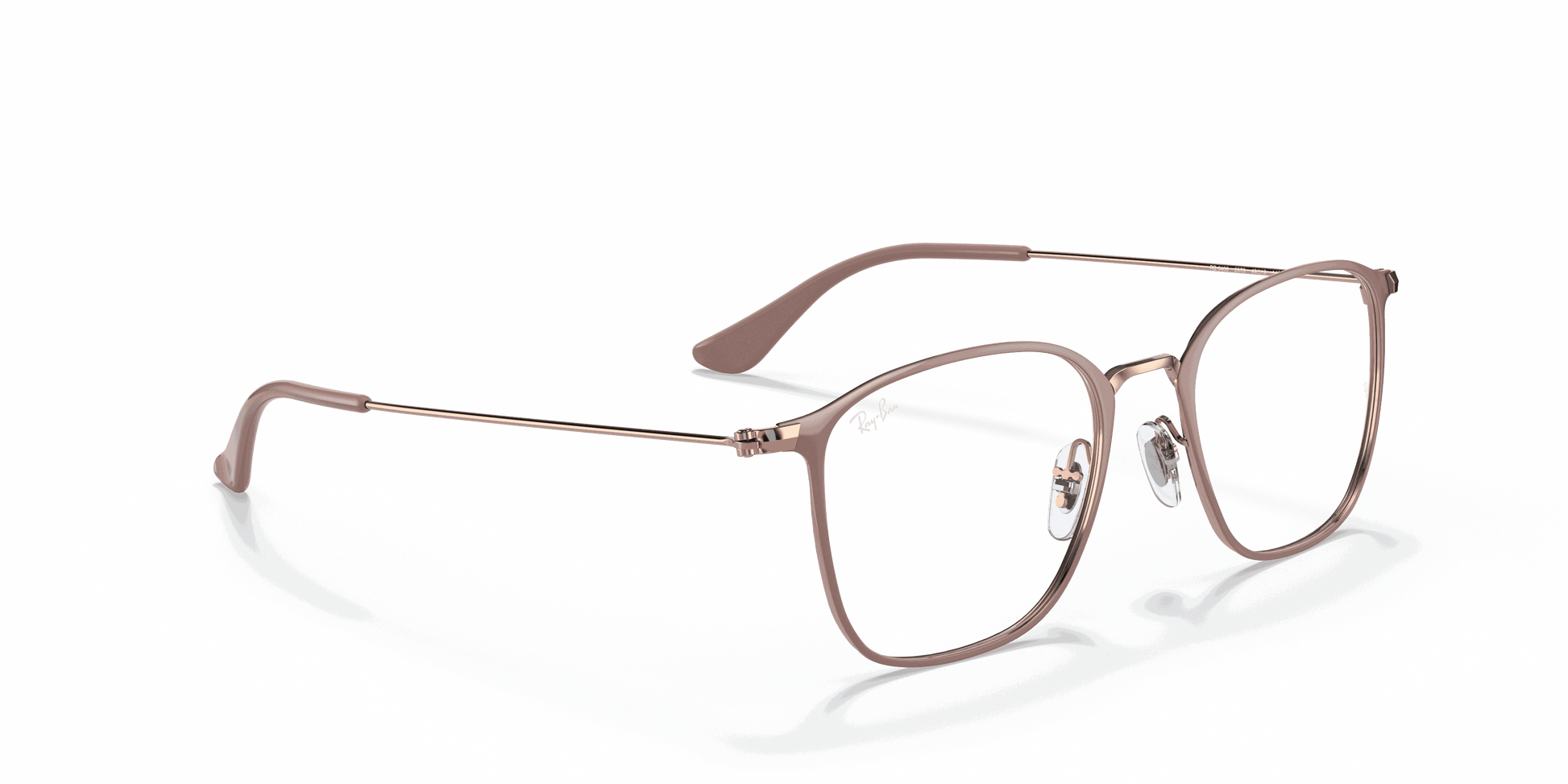 [Clear Lenses, Polished Beige On Copper Frame]