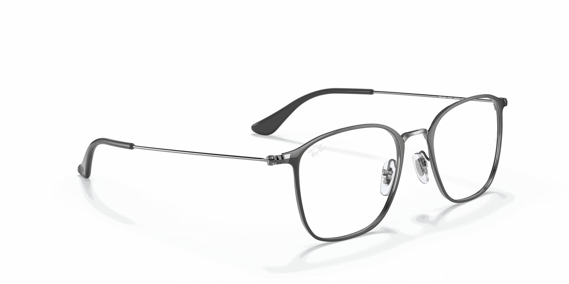[Clear Lenses, Polished Grey On Gunmetal Frame]