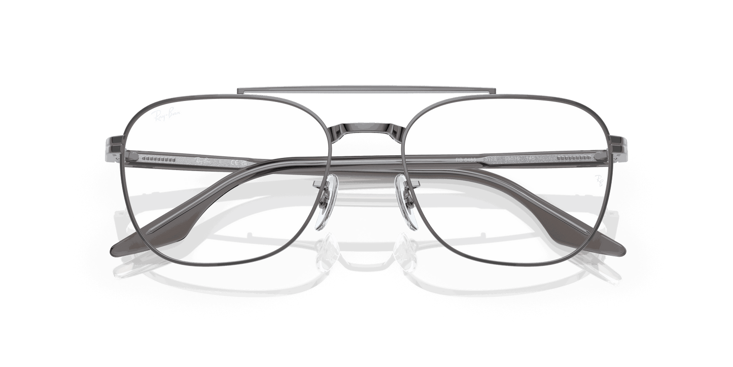 [Clear Lenses, Polished Gunmetal Frame]