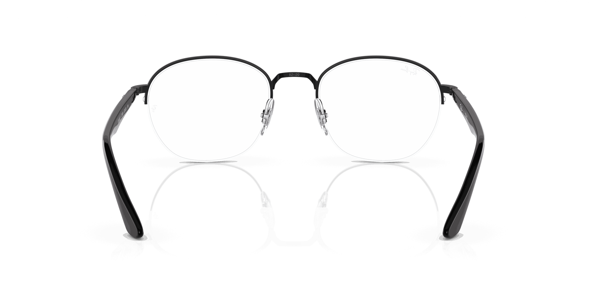 [Clear Lenses, Polished Black Frame]