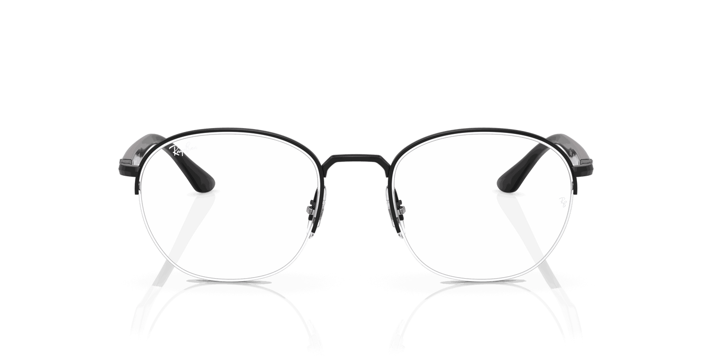 [Clear Lenses, Polished Black Frame]