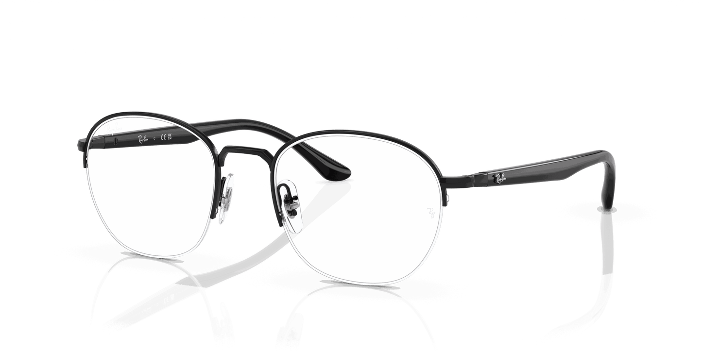 [Clear Lenses, Polished Black Frame]