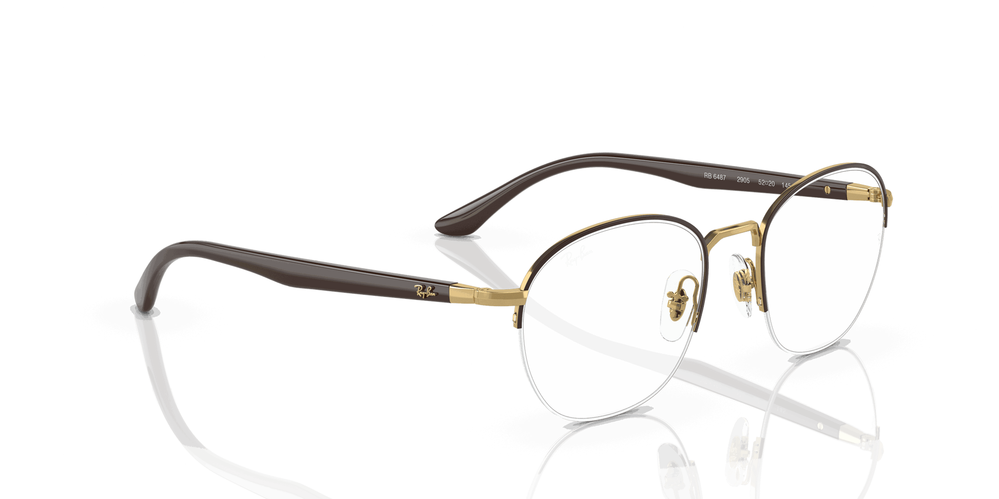[Clear Lenses, Polished Brown Frame]