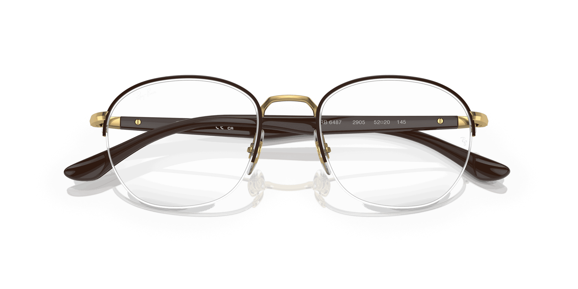 [Clear Lenses, Polished Brown Frame]