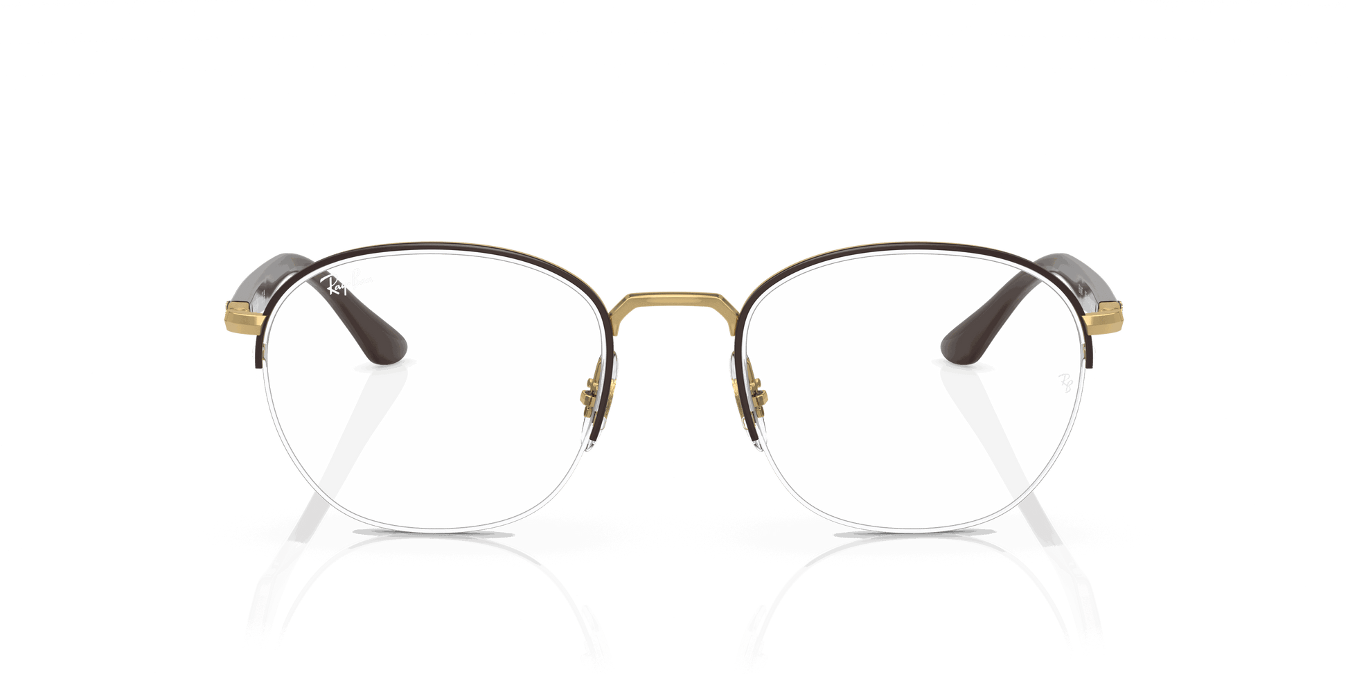 [Clear Lenses, Polished Brown Frame]
