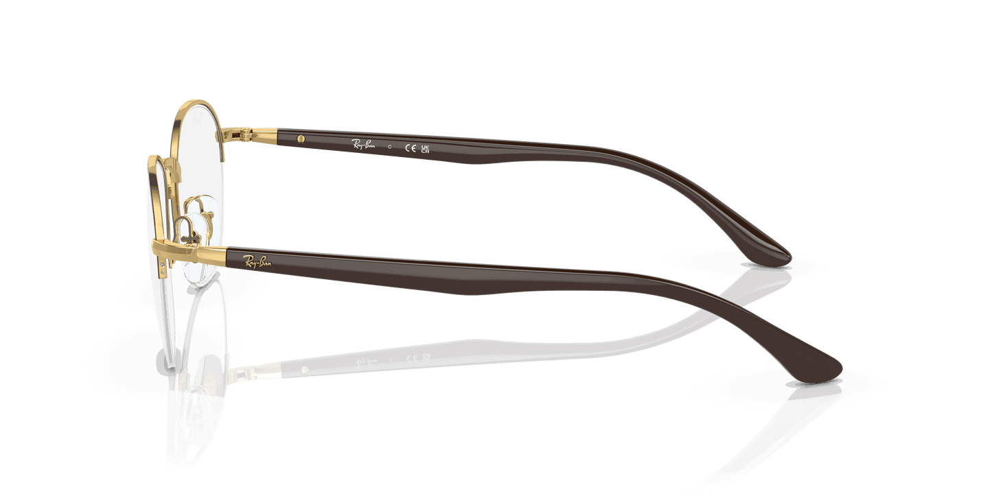 [Clear Lenses, Polished Brown Frame]