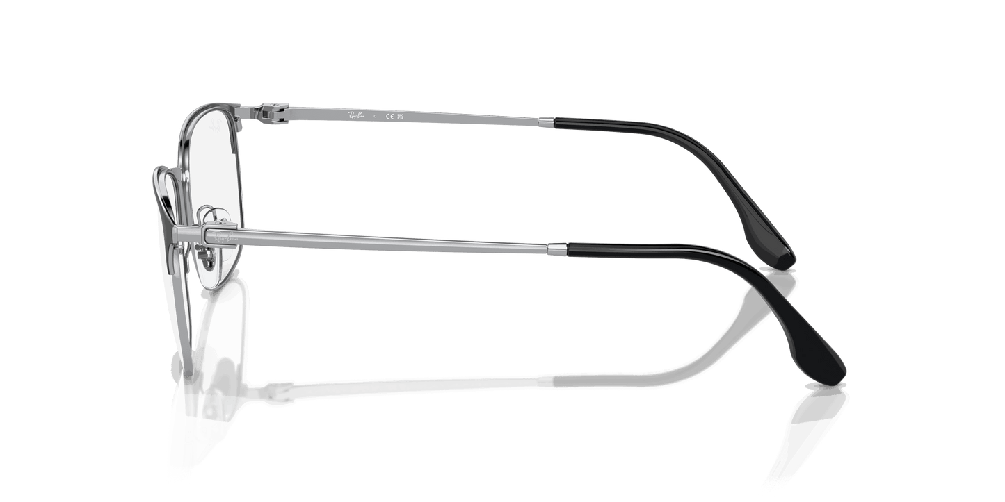 [Clear Lenses, Polished Black On Silver Frame]