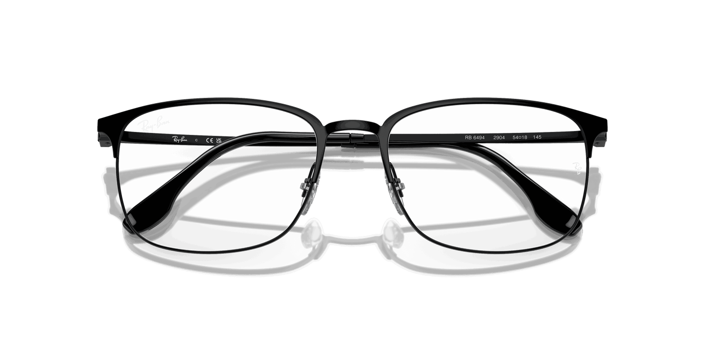 [Clear Lenses, Polished Black Frame]
