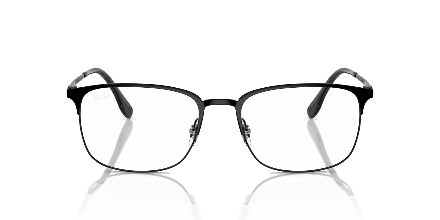[Clear Lenses, Polished Black Frame]