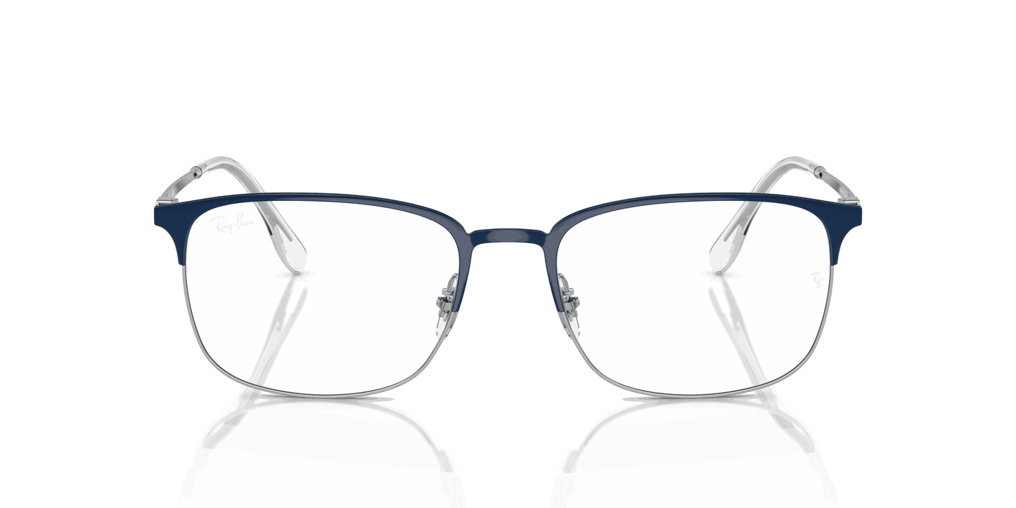 [Clear Lenses, Polished Blue On Silver Frame]