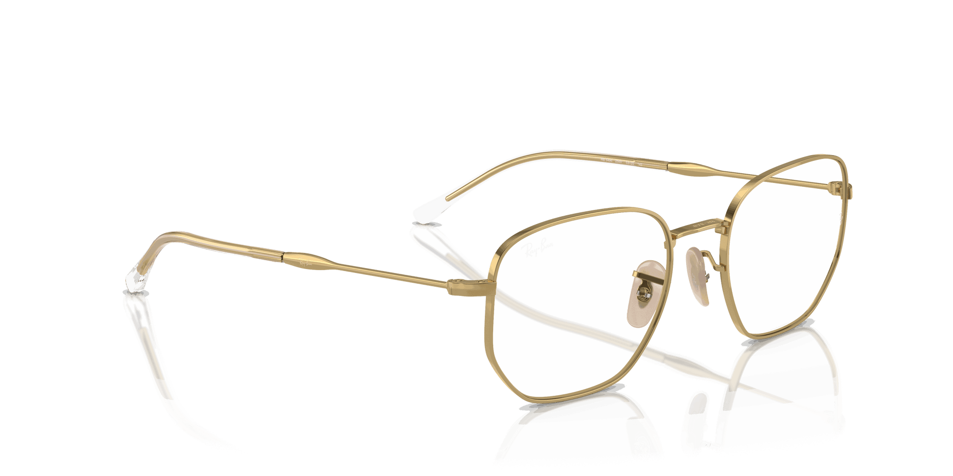 [Clear Lenses, Polished Arista Gold Frame]