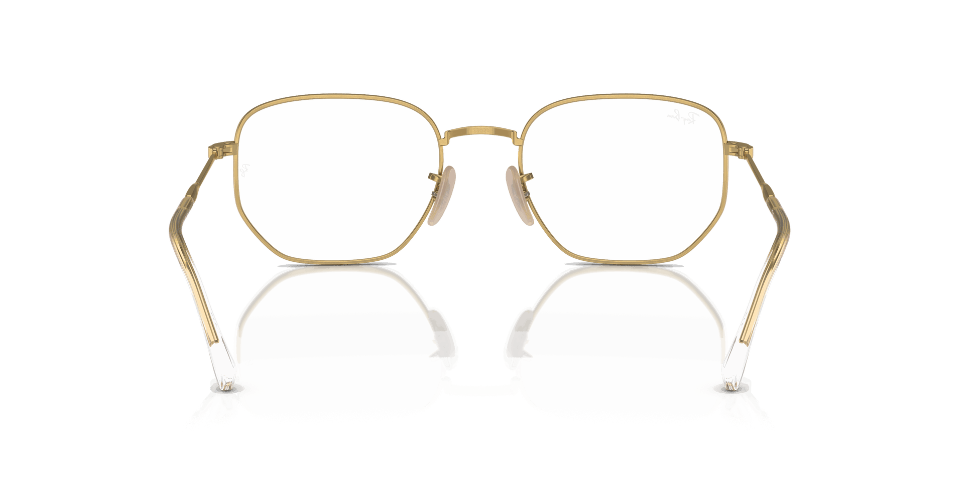 [Clear Lenses, Polished Arista Gold Frame]