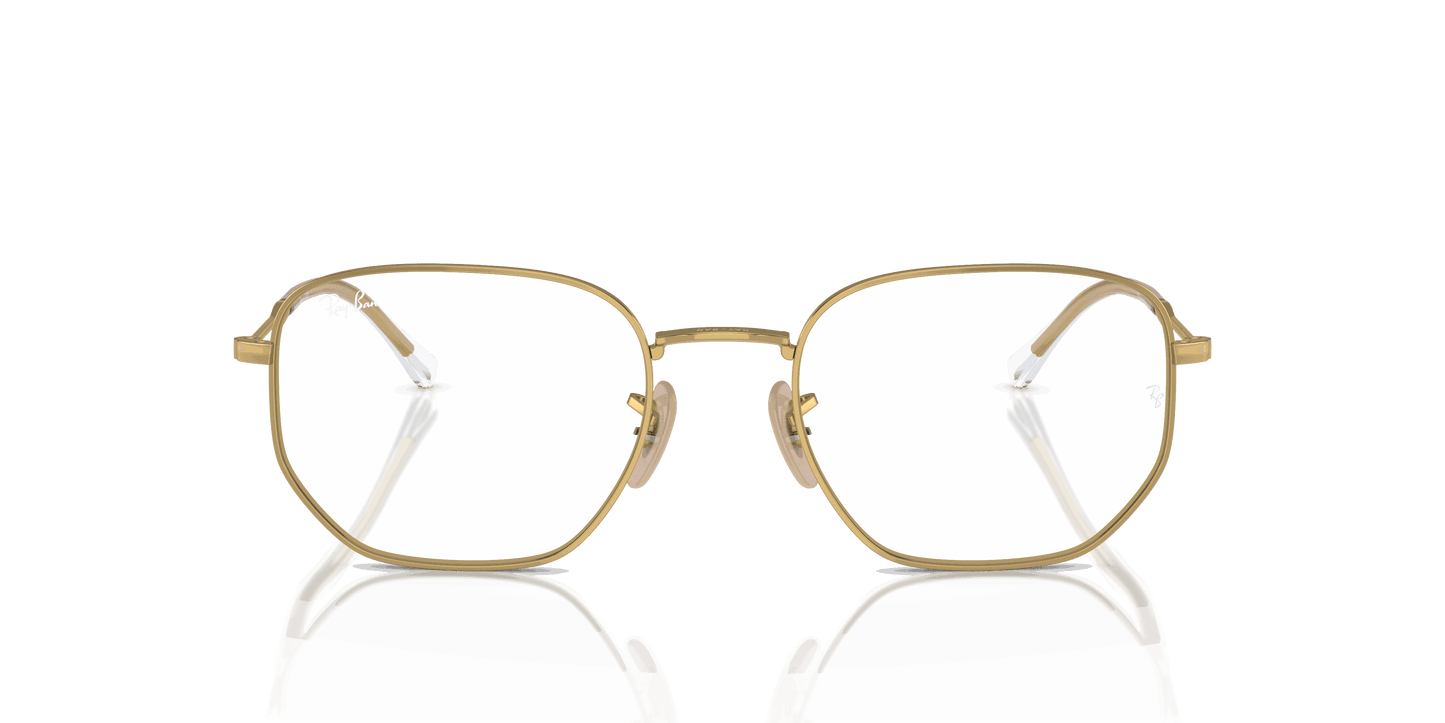 [Clear Lenses, Polished Arista Gold Frame]