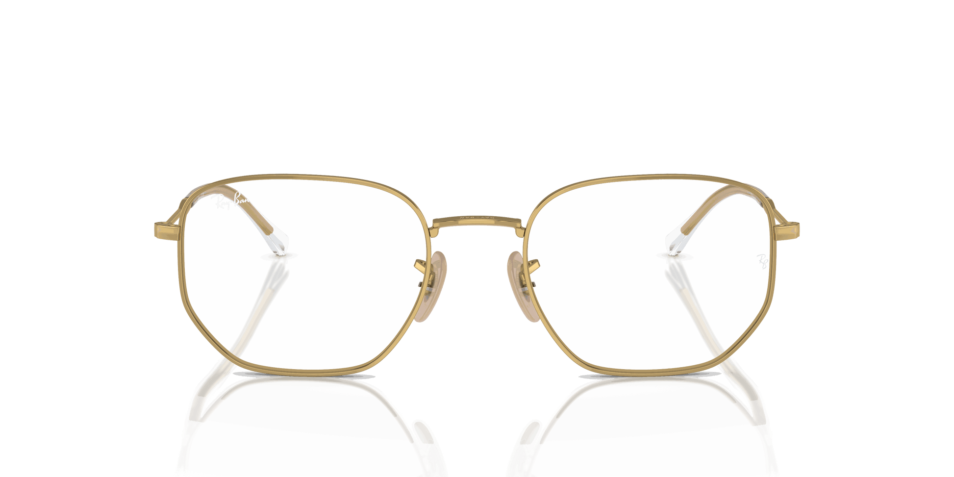 [Clear Lenses, Polished Arista Gold Frame]