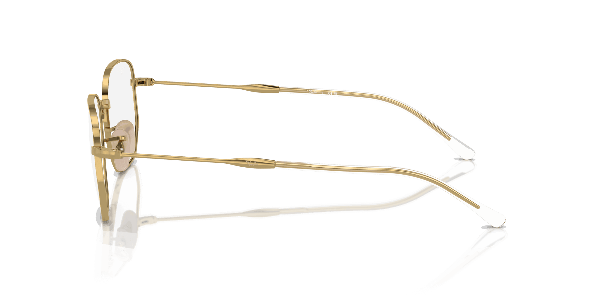 [Clear Lenses, Polished Arista Gold Frame]