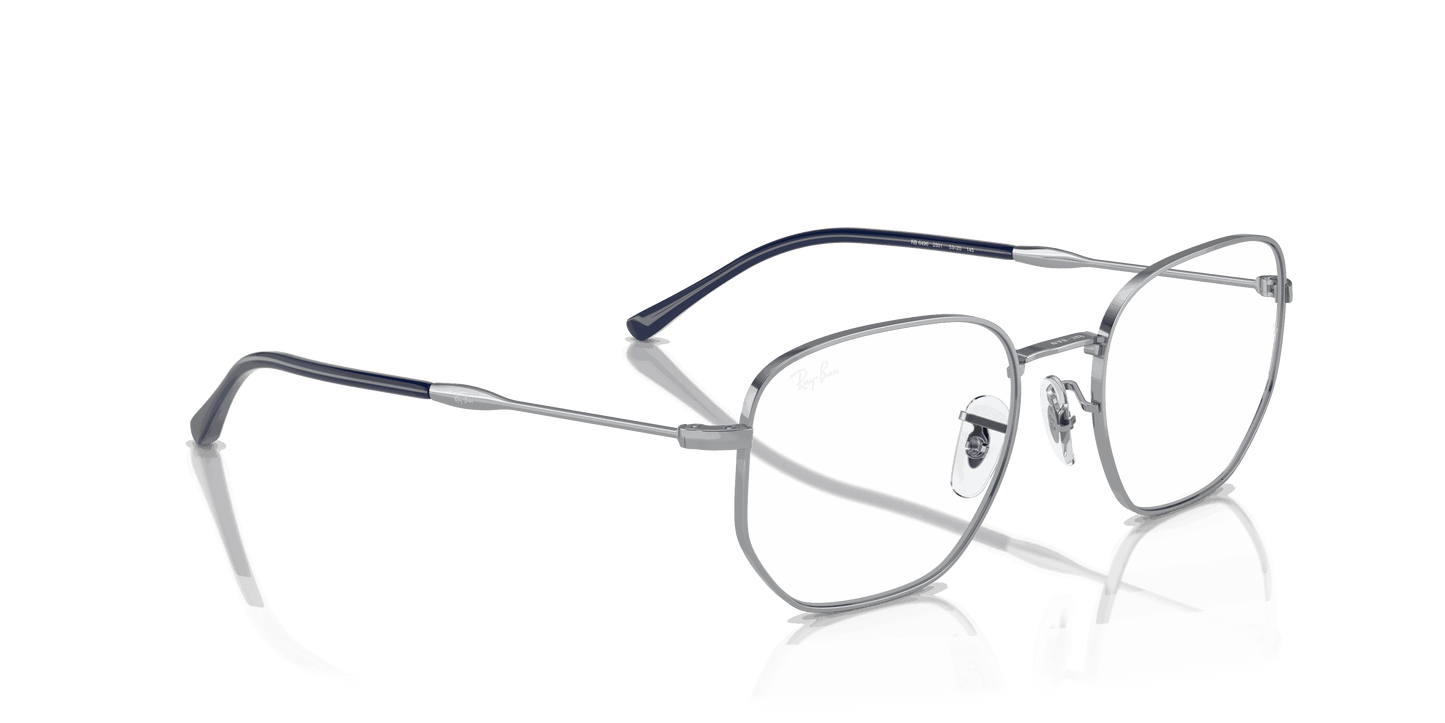 [Clear Lenses, Polished Silver Frame]